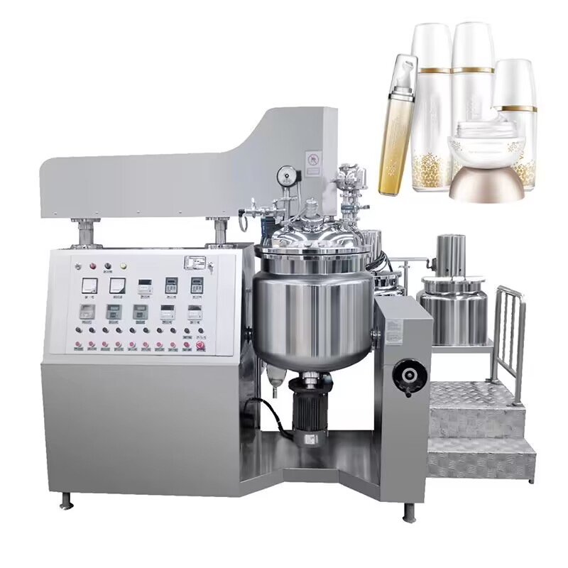 Vacuum Cosmetic Cream/ Petroleum Jelly/ Body Lotion / Face Cream / Margarine Making Machine Hydraulic Lifting Emulsifying Mixer Homogenizer Mixing Machine