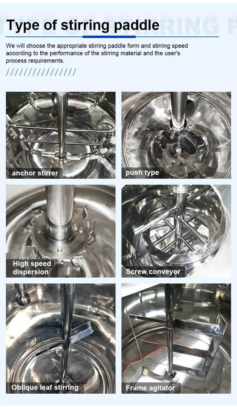 Tanque de dispersão triaxial revestido de 800L Máquina de mistura de tinta automotiva