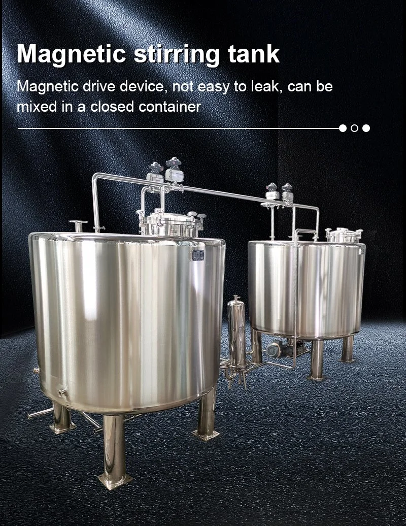 Stainless Steel Mixing Tank Used in Food Industry