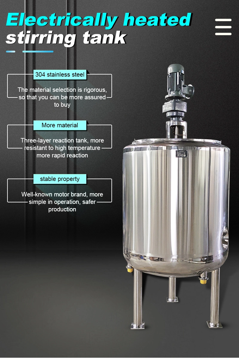 Máquina de fazer sabão líquido e desinfetante com aquecimento elétrico Tanque misturador