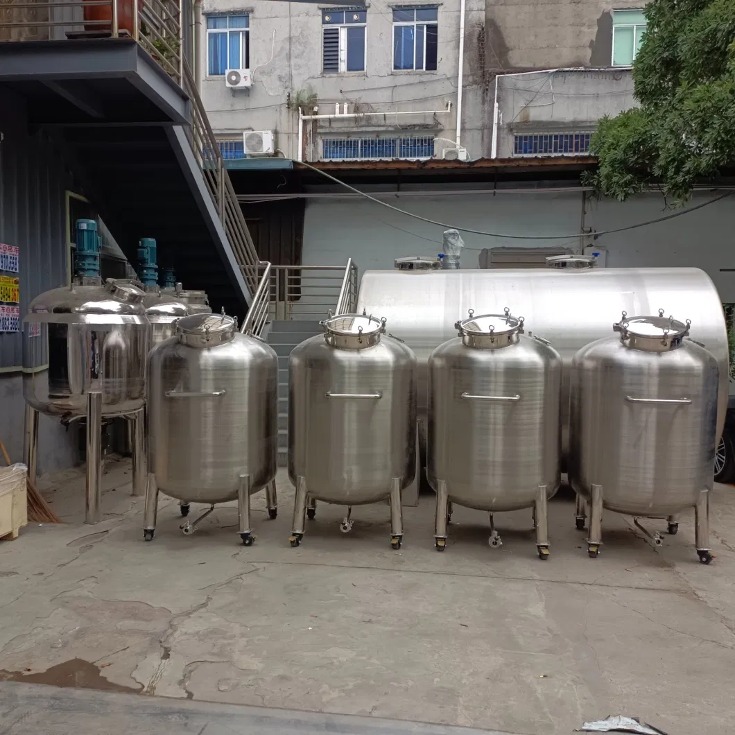 Tanque de fermentación de vino de acero inoxidable de alta calidad, tanque de almacenamiento de bebidas