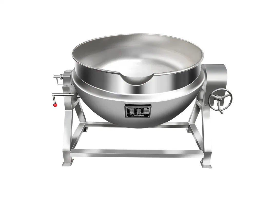 Gas Heating Jacketed Kettle with Mixer for Food