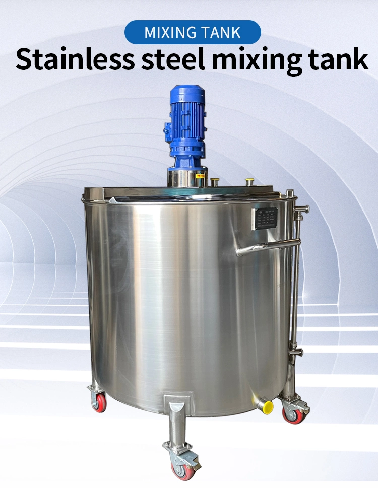 Australia Small Homogeneous Emulsification Coil Cooling 300L Mixing Tank