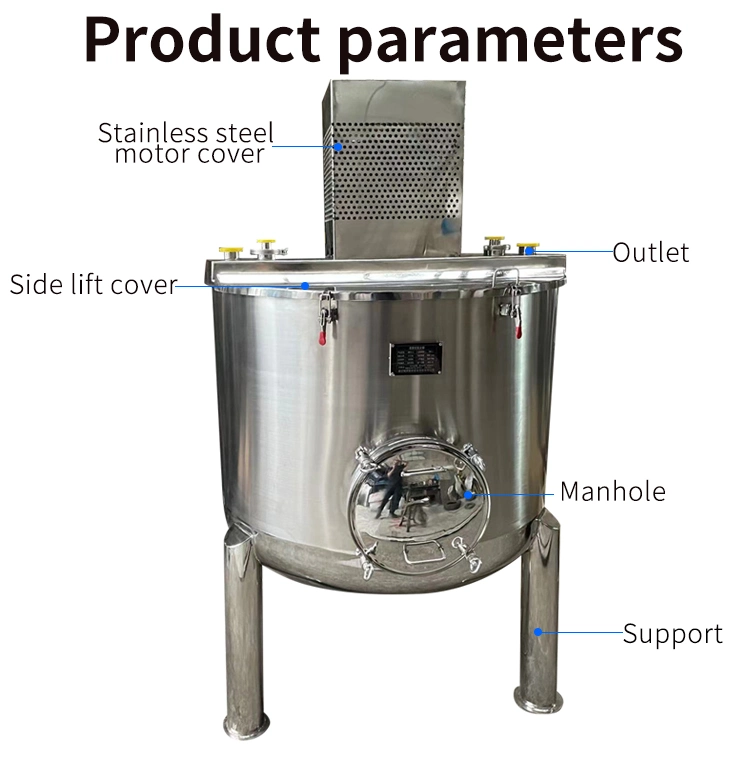 Australia Small Homogeneous Emulsification Coil Cooling 300L Mixing Tank