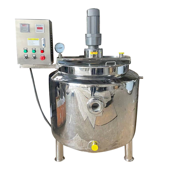 Small Homogeneous Emulsification Coil Cooling 300L Mixing Tank