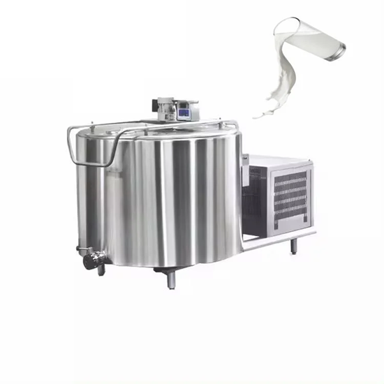 Milk Cooling Tank 1000 Liters Horizontal Milk Cooling Tank Stainless Steel