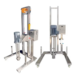 Movable High Shearing Emulsifying Mixer Electric Lifting Type Homogenizer