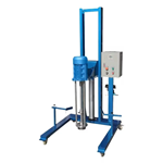 Movable High Shearing Emulsifying Mixer Electric Lifting Type Homogenizer