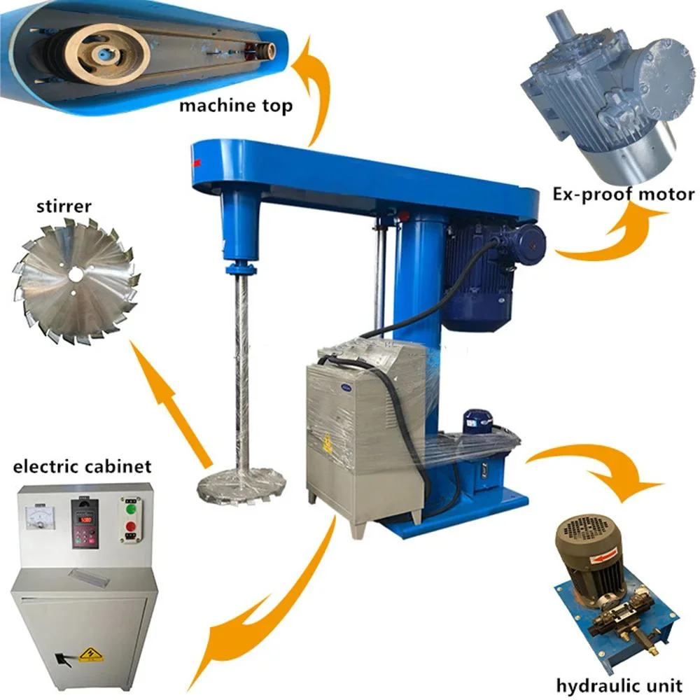 Высокоскоростной диспергатор клея, машина для смешивания жидких и порошковых химических материалов