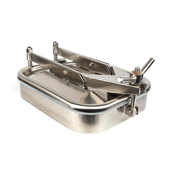 235×185MM Stainless Steel Sanitary Rectangular Tank Manways Lid