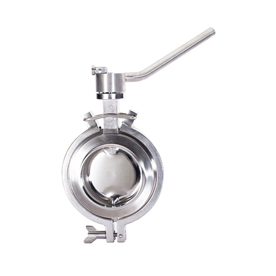 Sanitary Stainless Steel Manual Welding Quick Release Powder Butterfly Valve