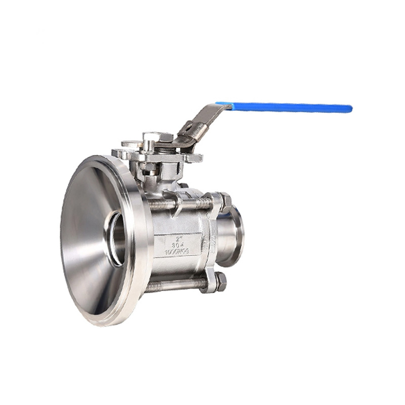 Clamped Three Pieces Tank Bottom Ball Valve