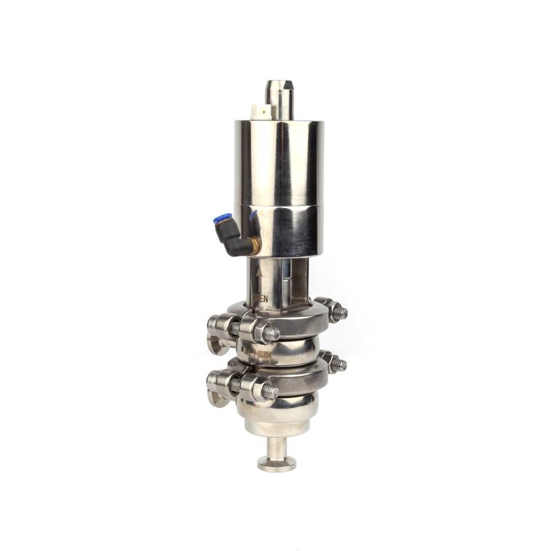 Mini Sanitary Stainless Steel Pneumatic Diverter Valves