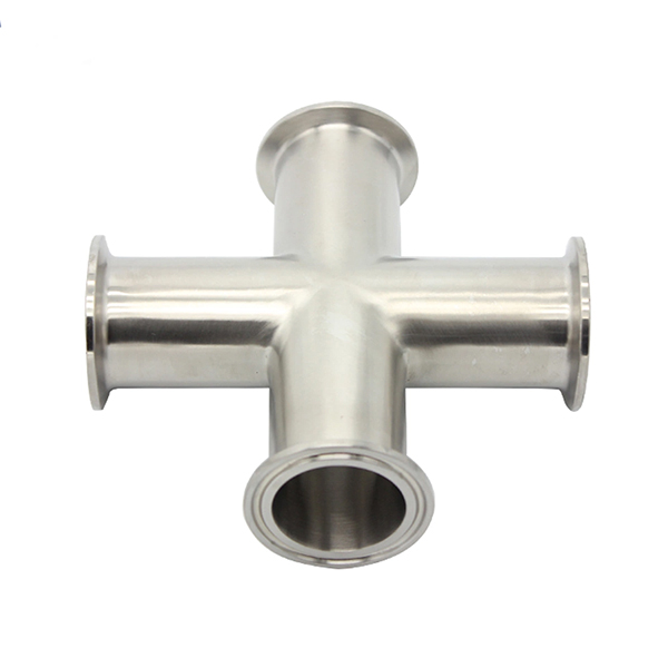 3A Sanitary Stainless Steel Clamped Long Cross