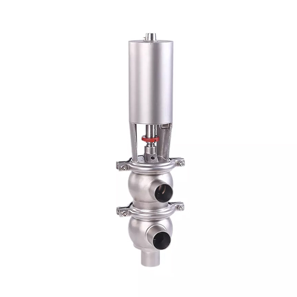 Food Grade Pneumatic LLType Divert Seat Valve with SS304 Grade