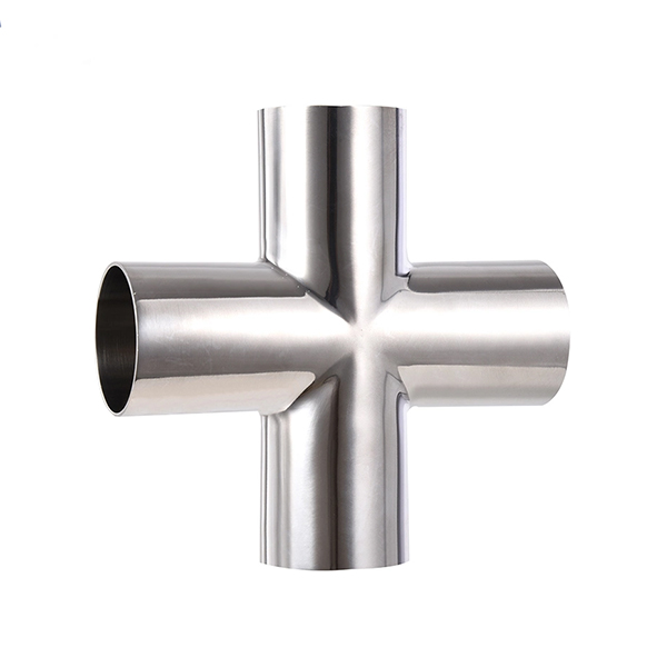 Sanitary Stainless Steel Butt Weld Cross