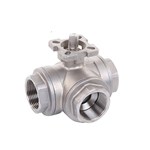 Sanitary Stainless Steel Auto Clamp Three Way Ball Valve