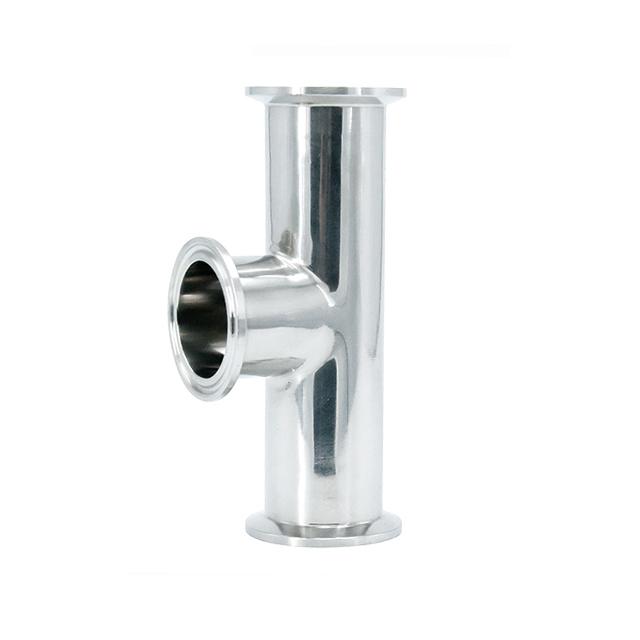 Sanitary Stainless Steel Pipe Fitting Clamp Type Tee