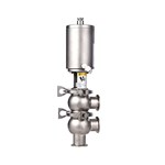 Sanitary Stainless Steel Pneumatic Clamped Reversing Valve