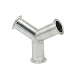 Sanitary Stainless Steel Three Way Y Type Tee